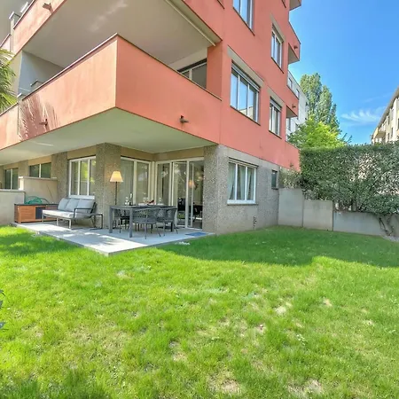 Res. San Marco 1 With Private Garden - Happy Rentals Apartment Lugano